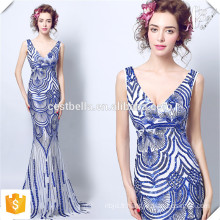 Custom Made Full Length Elegant Blue Sweet Heart Fishtail Bodycon Gown Mermaid Long Robes de soirée